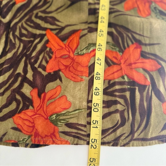 Betsy Lauren Women’s Tropical Floral Button Front Maxi Dress Size 12 - Picture 10 of 11
